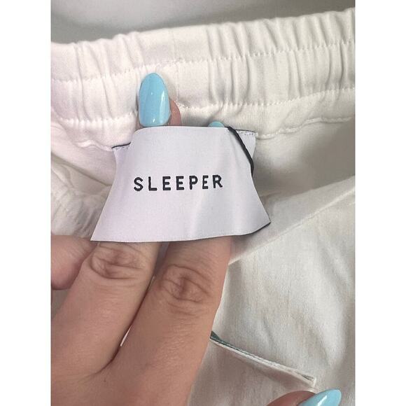 SLEEPER NWT Safari Flower Print Cargo Wide Leg Cotton Pants Women's Size L/XL - Picture 7 of 13